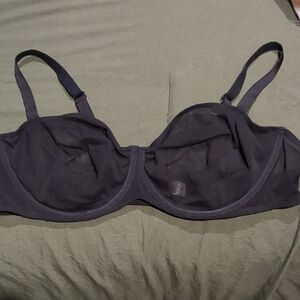 Black Balconette Underwire Bra with Adjustable Straps